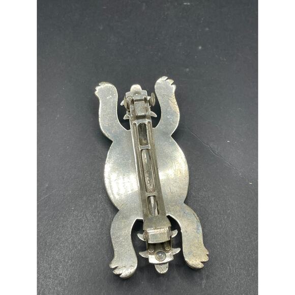 Vintage Harley Davidson Women’s Turquoise Silver Metal Hair Clip Barrette main image 5
